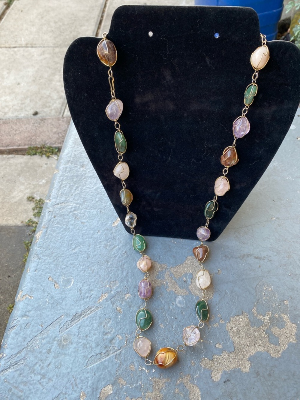 Multicolor Bead Link Necklace - Women Jewelry